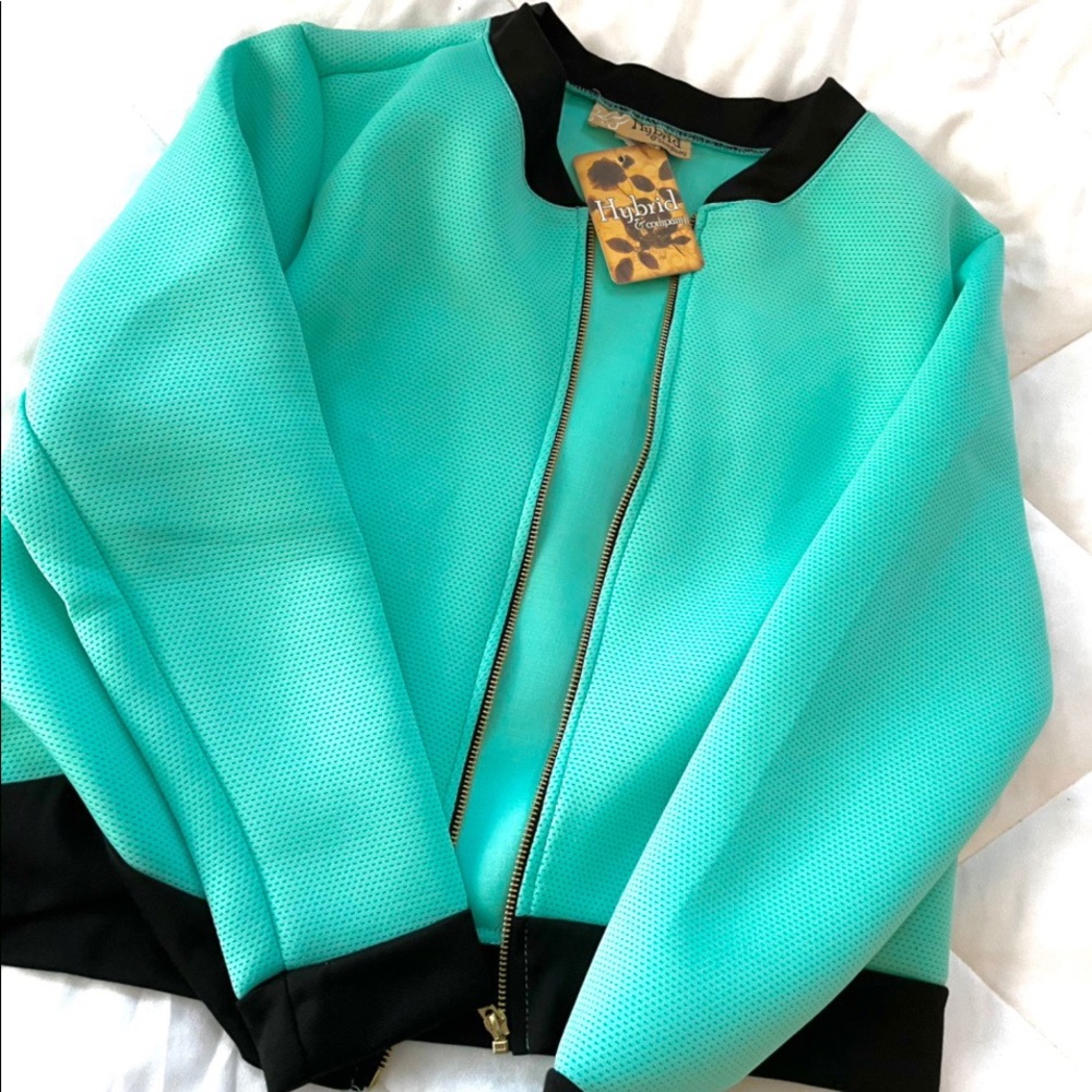MINT GREEN BOMBER JACKET